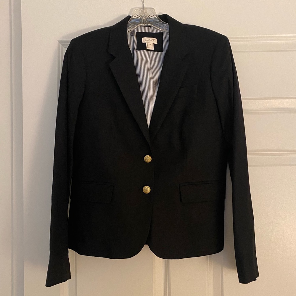 J.crew factory black blazer size 8